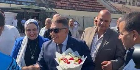 محافظ الدقهليه : فى التدريب الاخير للمنصوره فى الاستاد