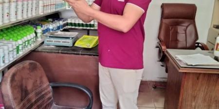 زراعة البحيرة تضبط 397 عبوة مبيدات و مخصبات غير مسجلة