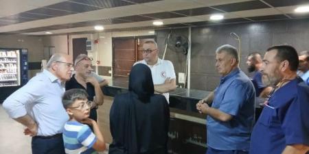 زيارة تفقدية لمدير عام الهلال الأحمر الفلسطيني إلى مستشفى الشهيد محمود الهمشري في صيدا