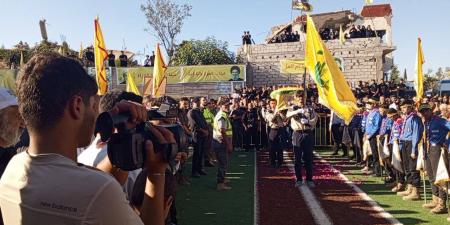تشييع الشهيد محمد قاسم في بلدة عيتا الشعب جنوبي لبنان