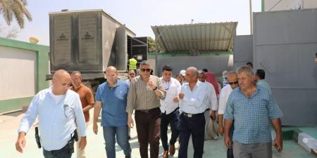 النجار يُطلق التشغيل التجريبي لمحطتي صرف البرمبل وصول بأطفيح