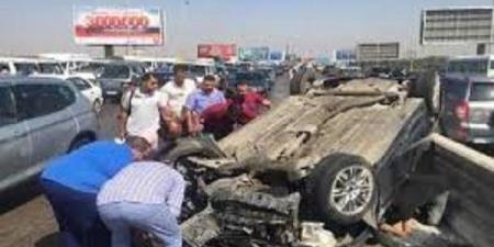 إصابة 6 عمال في انقلاب سيارة بالشرقية