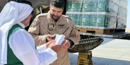 وصول الطائرة الإغاثية السعودية الـ59 لإغاثة الشعب الفلسطيني في قطاع غزة