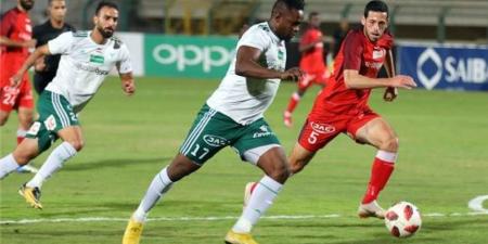 المصري يتقدم على حرس الحدود بهدف دون رد في الشوط الأول