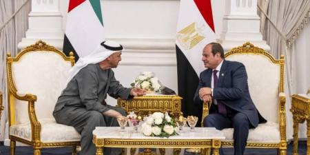 محمد بن زايد والسيسي على مائدة إفطار في العلمين (فيديو)