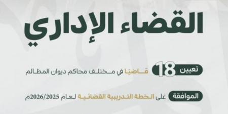اعتماد حركة النقل وتعيينات بالقضاء الإداري