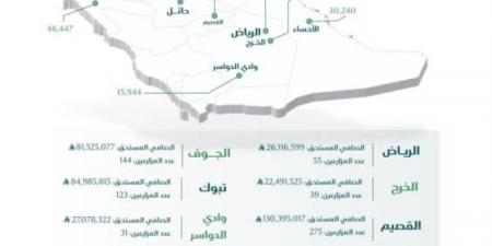 صرف (532) مليون ريال مستحقات للمزارعين