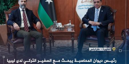 شكشك يبحث مع السفير التركي التعاون الرقابي ومتابعة المشاريع الاقتصادية
