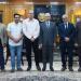 رئيس جامعة المنيا يلتقي بعالميْن في مجال صناعة السيارات