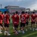 النادى الاهلى يواصل تدريباته على ملعب التتش استعدادا للمحلة