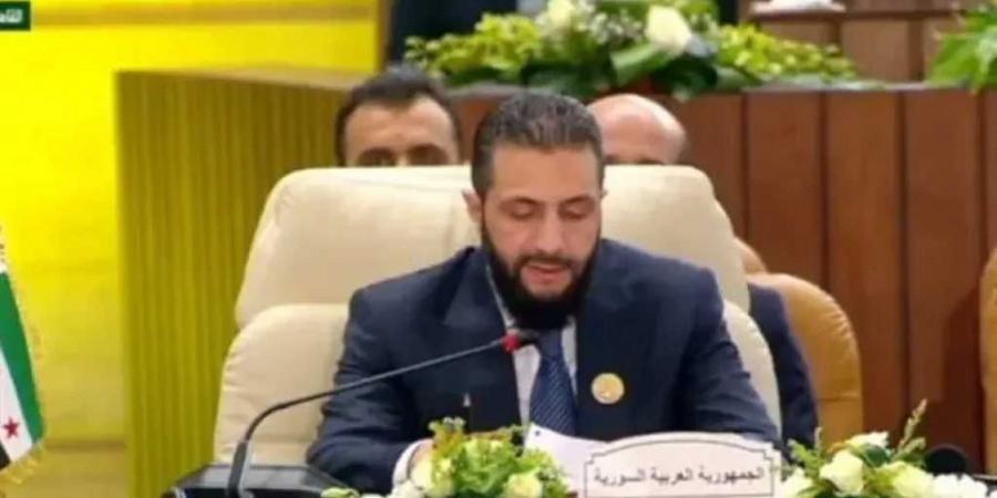 الشرع : الدعوة لتهجير الفلسطينيين تهديد للأمة العربية بأسرها