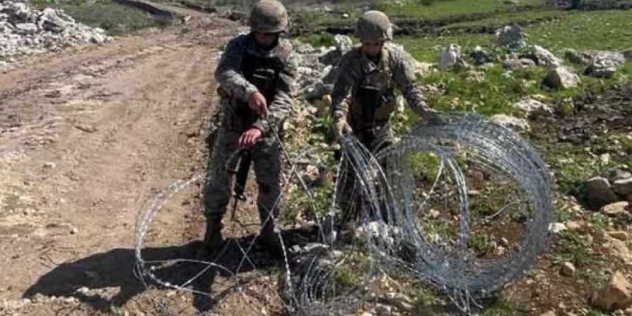 الجيش اللبناني: أزلنا شريطا شائكا وضعه العدو الاسرائيلي في بركة ريشا