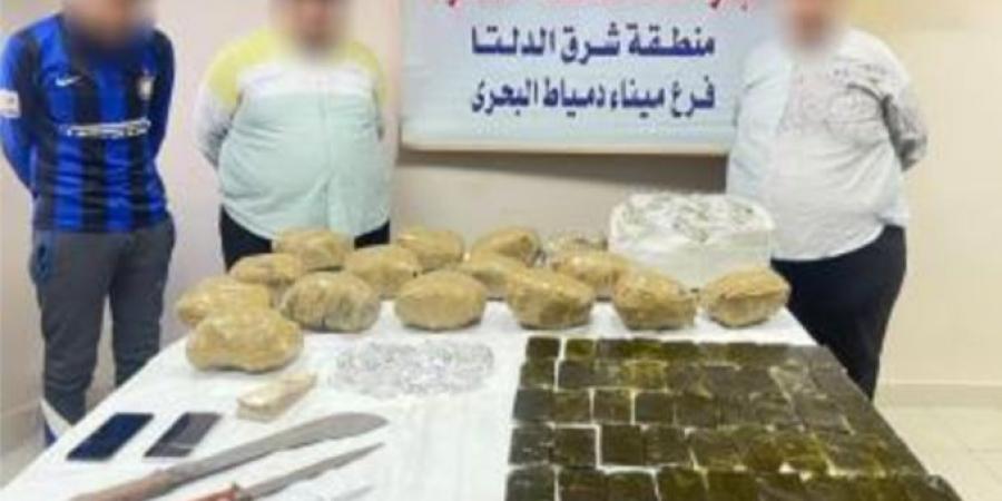 ضبط 80 كيلو حشيش و20 كيلو هيدرو بحوزة 6 عناصر اجراميه بالمحافظات 