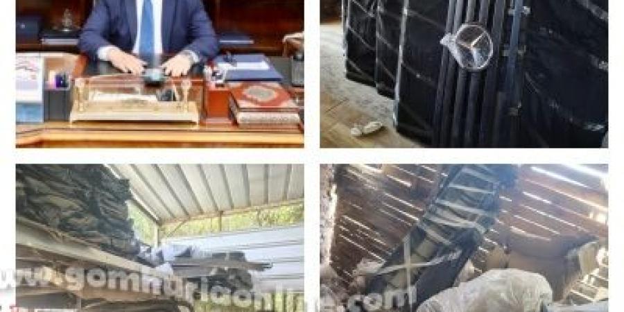 ضبط مصنع إكسسوارات سيارات مغشوشة ببركة السبع المنوفية