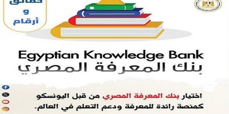بنك المعرفة المصري منصة عالمية بدعم من اليونسكو