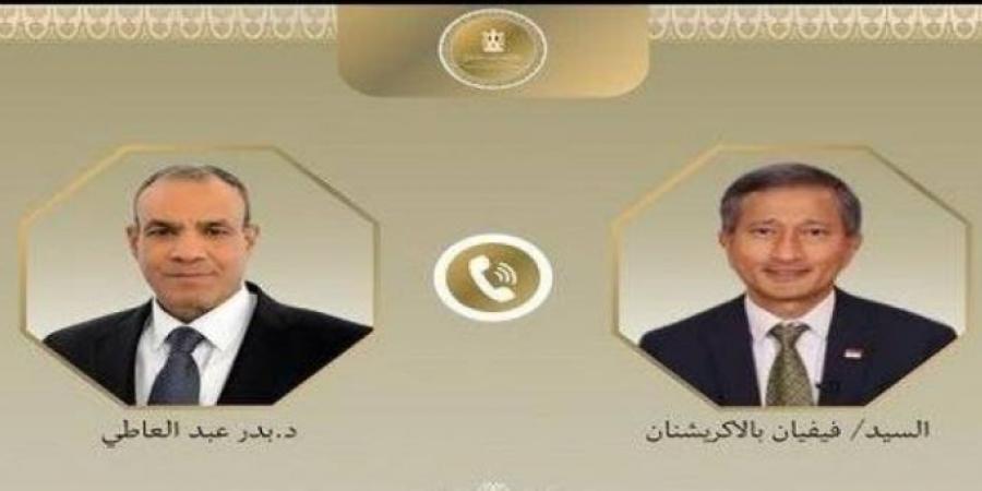 وزيرا خارجية مصر وسنغافورة يبحثان تطورات الأوضاع في قطاع غزة