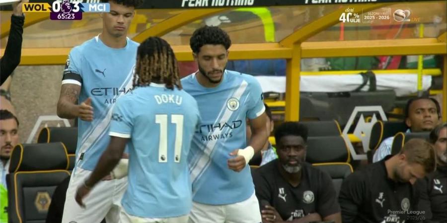 تقييم عمر مرموش في مباراة مانشستر سيتي وولفرهامبتون