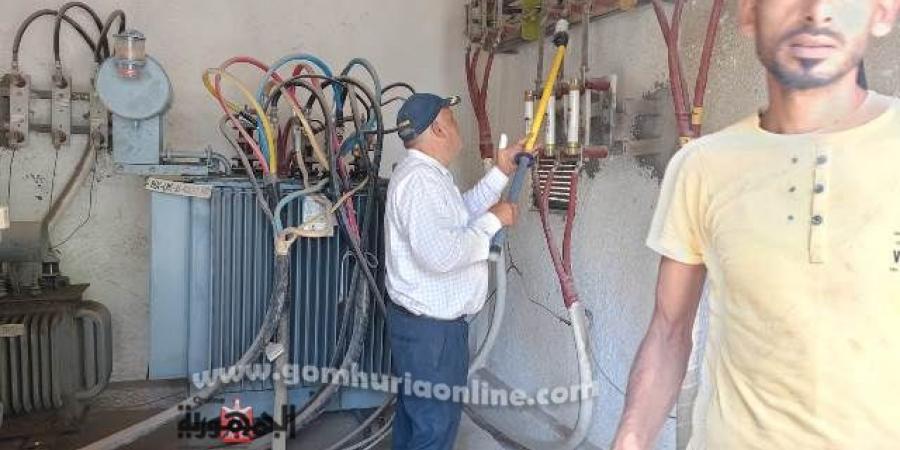 شعيب يتابع تحسين خدمة واستقرار التيار الكهربائى في عدد من المناطق