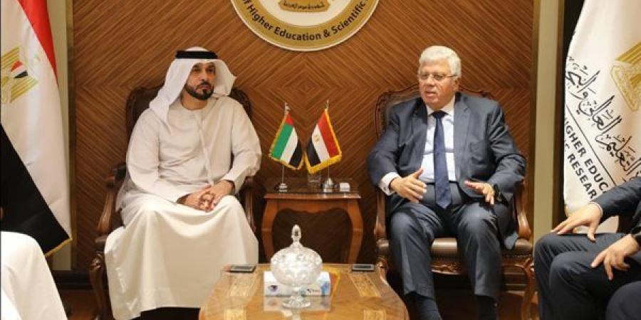وزير التعليم العالي يبحث سبل تعزيز التعاون مع دولة الإمارات ويتابع الموقف التنفيذي لفرع جامعة الإسكندرية بأبوظبي