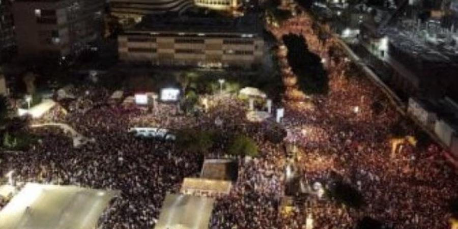إعلام عبرى: نحو مليون إسرائيلى تظاهروا الأحد لمطالبة الحكومة لإنهاء حرب غزة