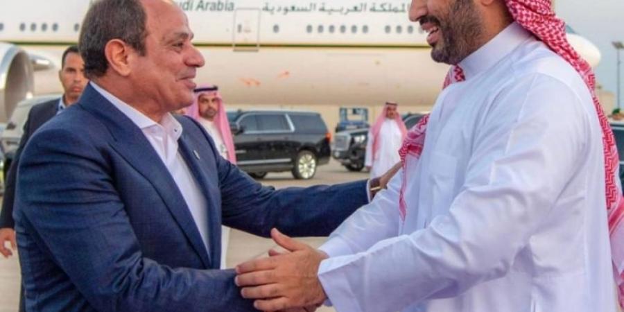 رئيس جمهورية مصر يغادر نيوم وسمو ولي العهد في مقدمة مودعيه