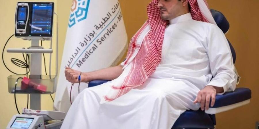 وزير الداخلية يرفع الشكر للقيادة بمناسبة إطلاق الحملة السنوية للتبرع بالدم