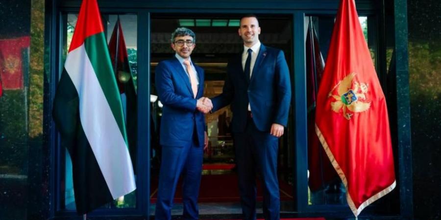 عبدالله بن زايد: الإمارات حريصة على ترسيخ قاعدة صلبة من العلاقات مع مونتينيغرو
