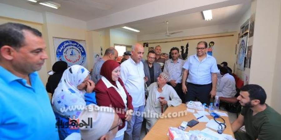 جامعة كفر الشيخ تطلق قافلة طبية توعوية شاملة لقرية الرغامه