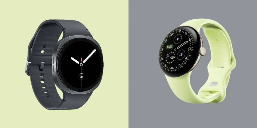مقارنة بين ساعتي Pixel Watch 4 و Galaxy Watch 8