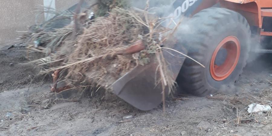 حملة لإزالة مسببات الحرائق بمحيط محطة كهرباء خزان إسنا بالأقصر