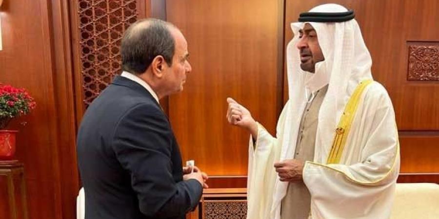 السيسي ومحمد بن زايد يؤكدان ضرورة وقف فوري لإطلاق النار في غزة وتعزيز التعاون الثنائي
