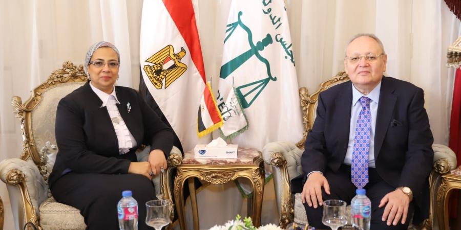 رئيس مجلس الدولة يستقبل رئيسة المجلس القومي للمرأة
