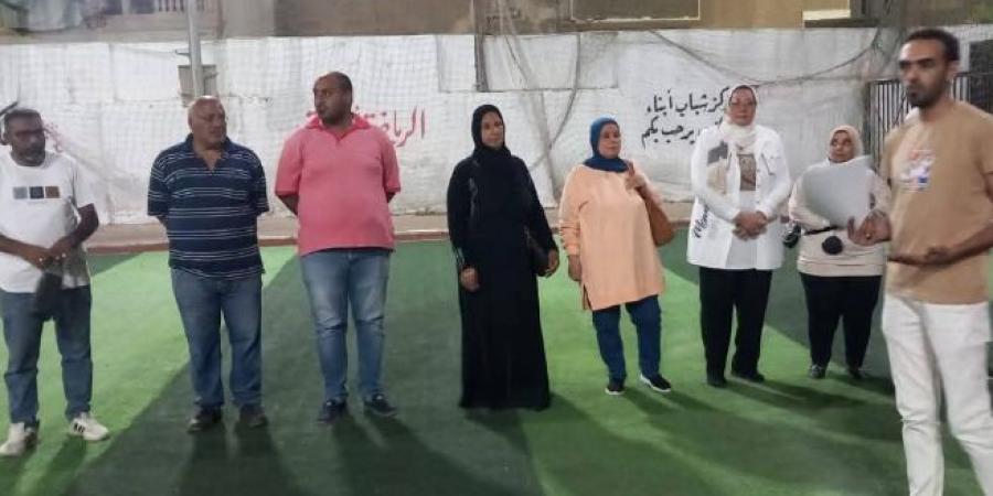 جلسة رياضية عن تنظيم الأسرة بمركز شباب أبناء السويس