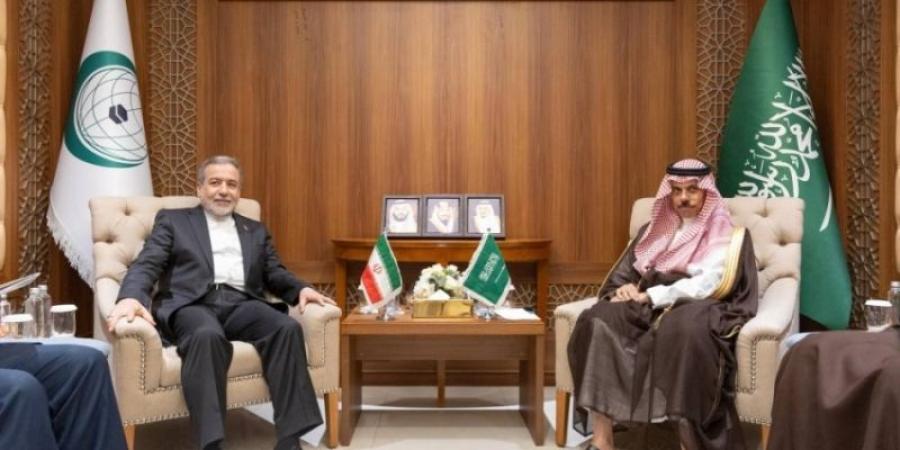 وزير الخارجية يلتقي وزير الخارجية الإيراني