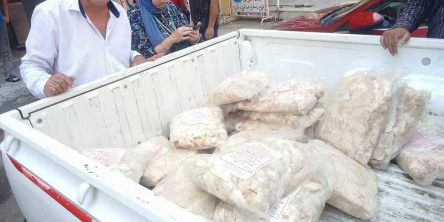 تموين ببورسعيد يضبط 3 طن دقيق مجهول المصدر و144 كيلو دجاج فاسد