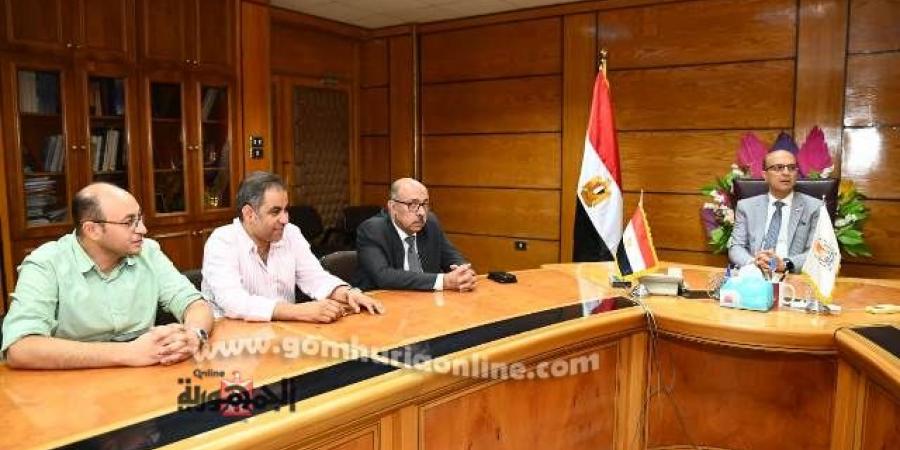 زين والمنشاوى يبحثان تعزيز التعاون بين الجامعة ومديرية الصحة
