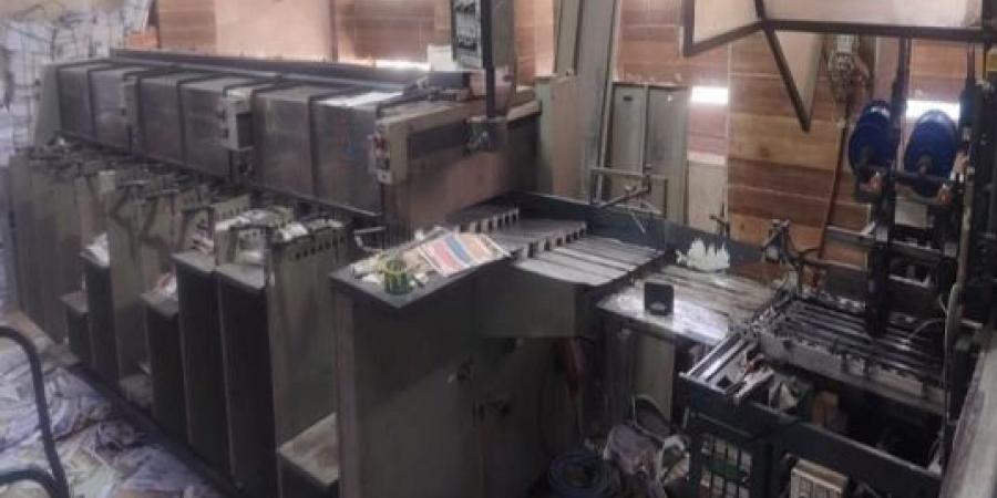 ضبط المدير المسئول عن مطبعة "بدون ترخيص"بالجيزة