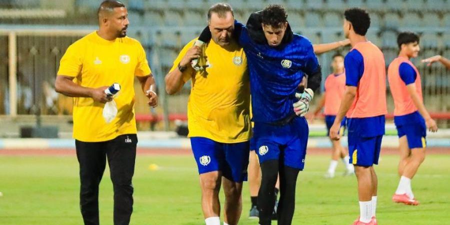 إصابة حارس الإسماعيلي قبل مواجهة غزل المحلة
